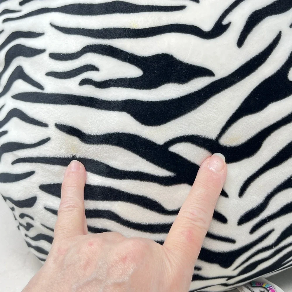 Squishmallows Zeke Zebra Plush Stuffed Animal Aqua Blue Mane Tail 16‎ Inch